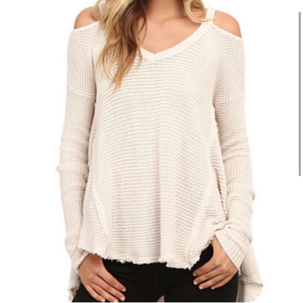 Free People Moonshine V-Neck Sweater
Cotton Long Sleeves Shabby Chic